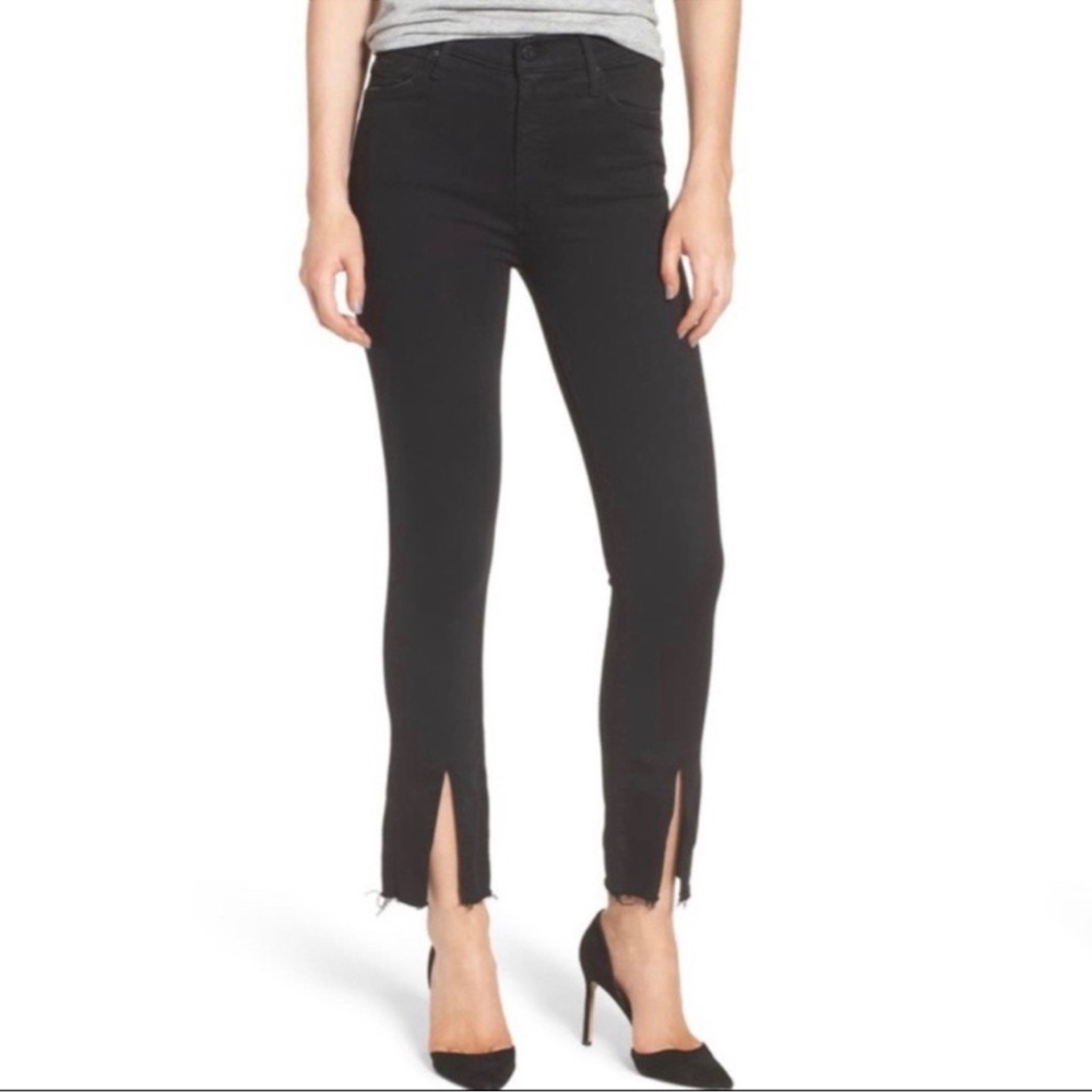 MOTHER The Insider Slit Ankle Fray Jeans
